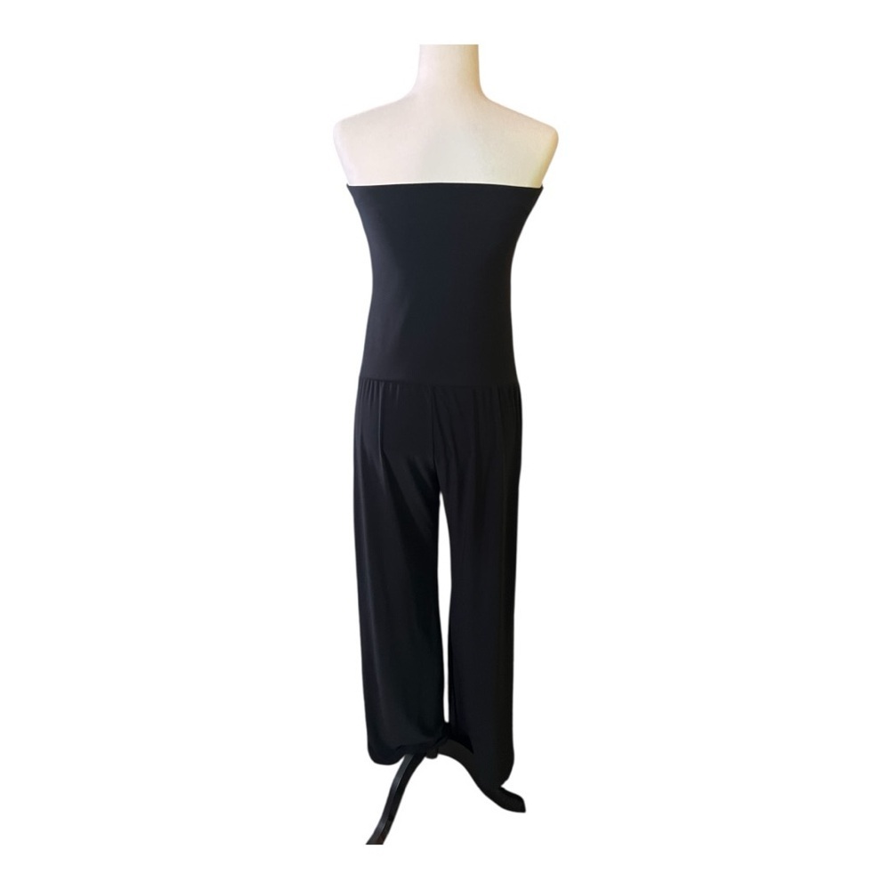 Guess Black Ruffled Strapless Jumpsuit - Picture 4 of 4